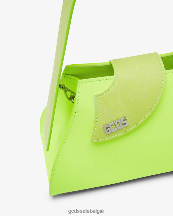 komma kleine handtas vrouwen GCDS geel fluo accessoire 4600VF538