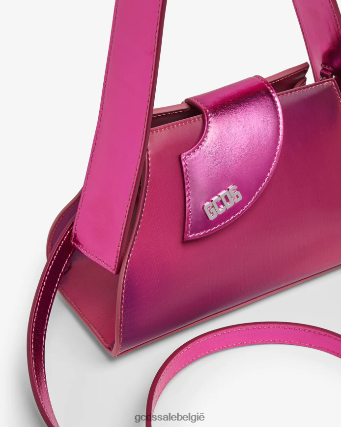 komma transpallic kleine tas vrouwen GCDS fuchsia accessoire 4600VF527