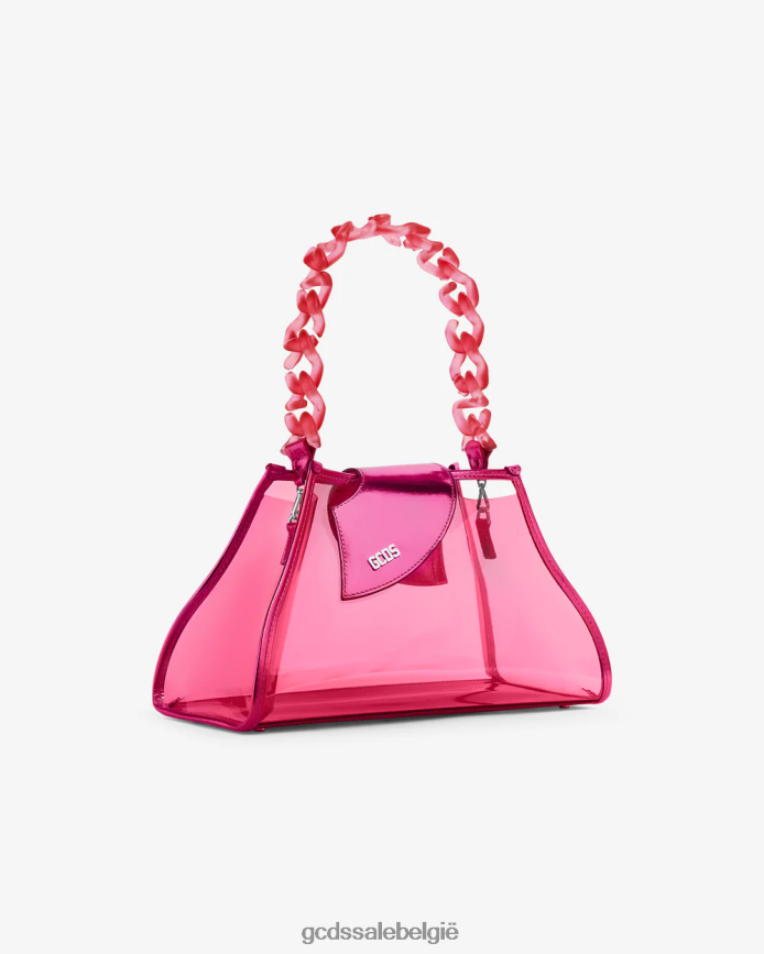 komma transpallic medium tas vrouwen GCDS fuchsia accessoire 4600VF529