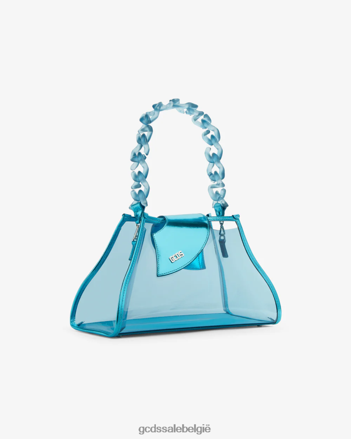 komma transpallic medium tas vrouwen GCDS lichtblauw accessoire 4600VF528