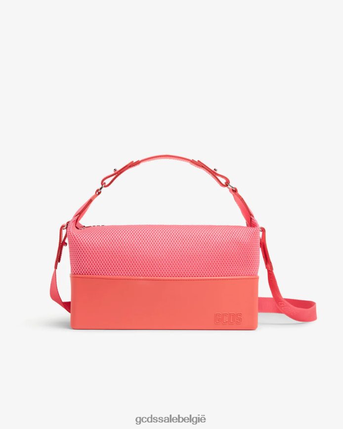 matilda medium mesh tas vrouwen GCDS roze fluo accessoire 4600VF537