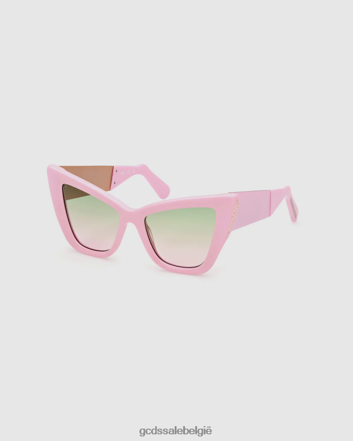 gd0026 cat-eye zonnebril vrouwen GCDS roze accessoire 4600VF554