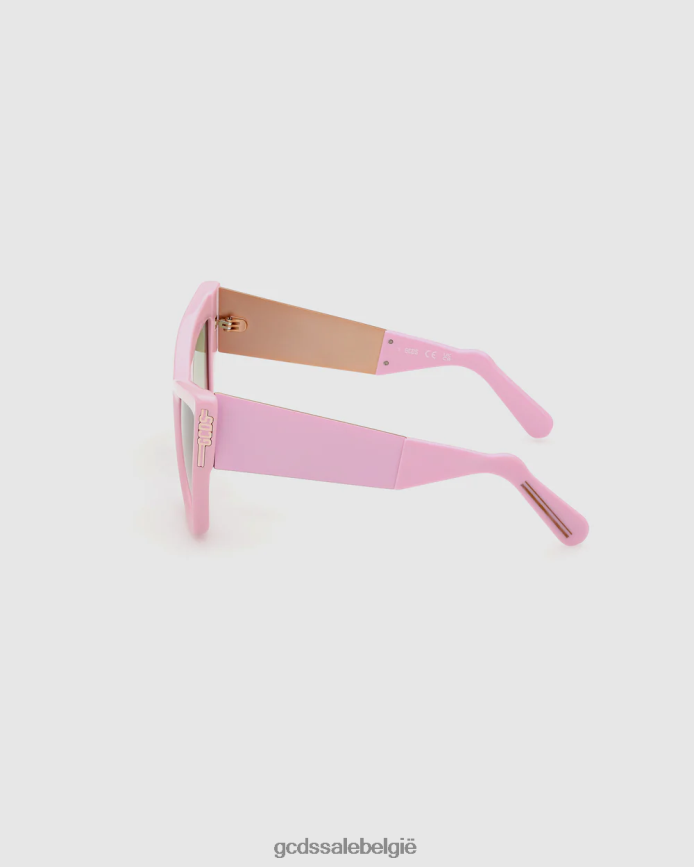 gd0026 cat-eye zonnebril vrouwen GCDS roze accessoire 4600VF554