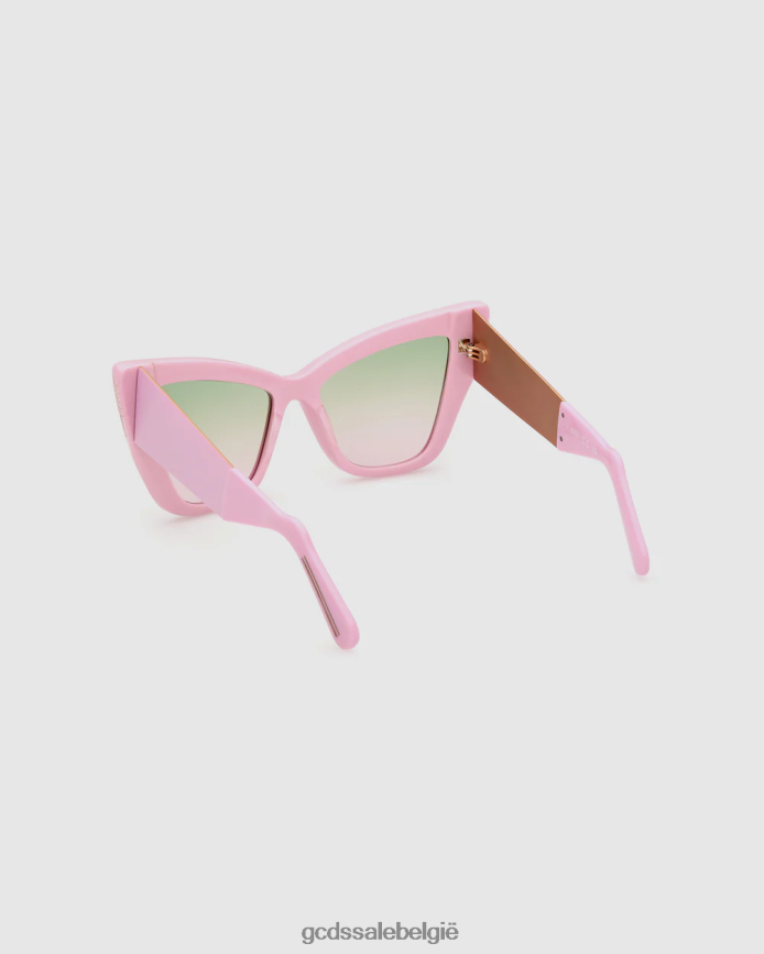 gd0026 cat-eye zonnebril vrouwen GCDS roze accessoire 4600VF554