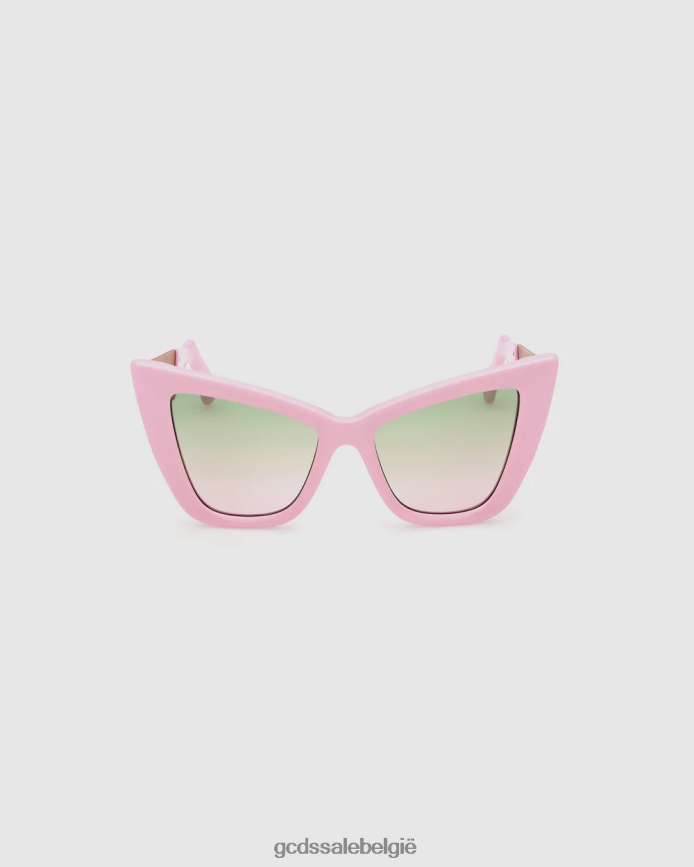 gd0026 cat-eye zonnebril vrouwen GCDS roze accessoire 4600VF554