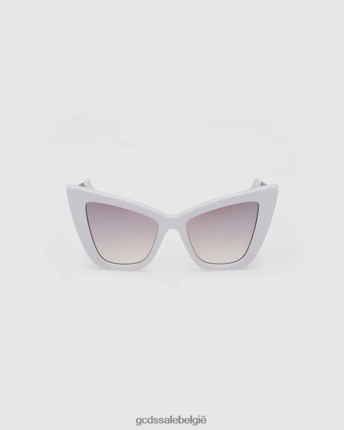 gd0026 cat-eye zonnebril vrouwen GCDS wit accessoire 4600VF555