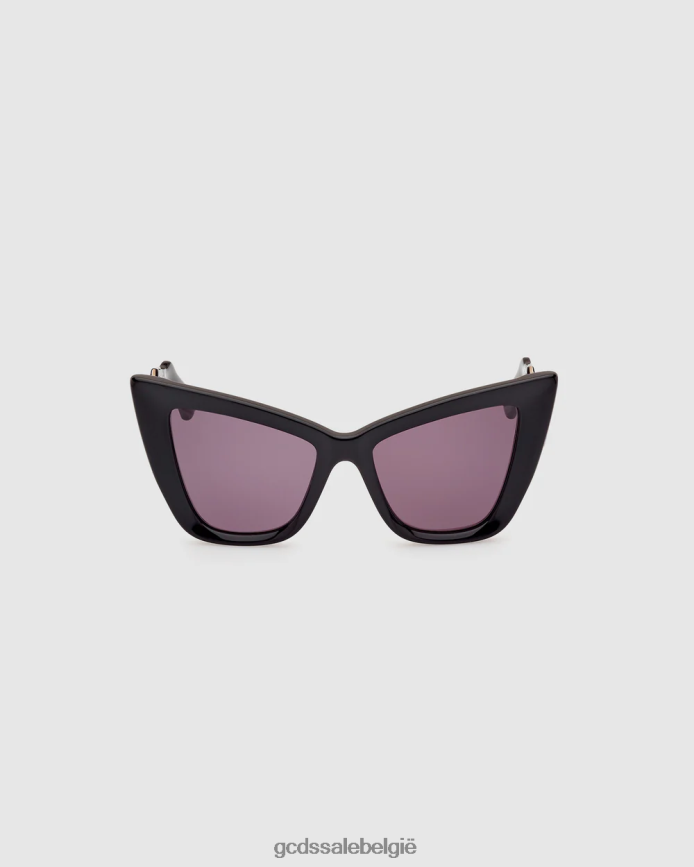 gd0026 cat-eye zonnebril vrouwen GCDS zwart accessoire 4600VF553