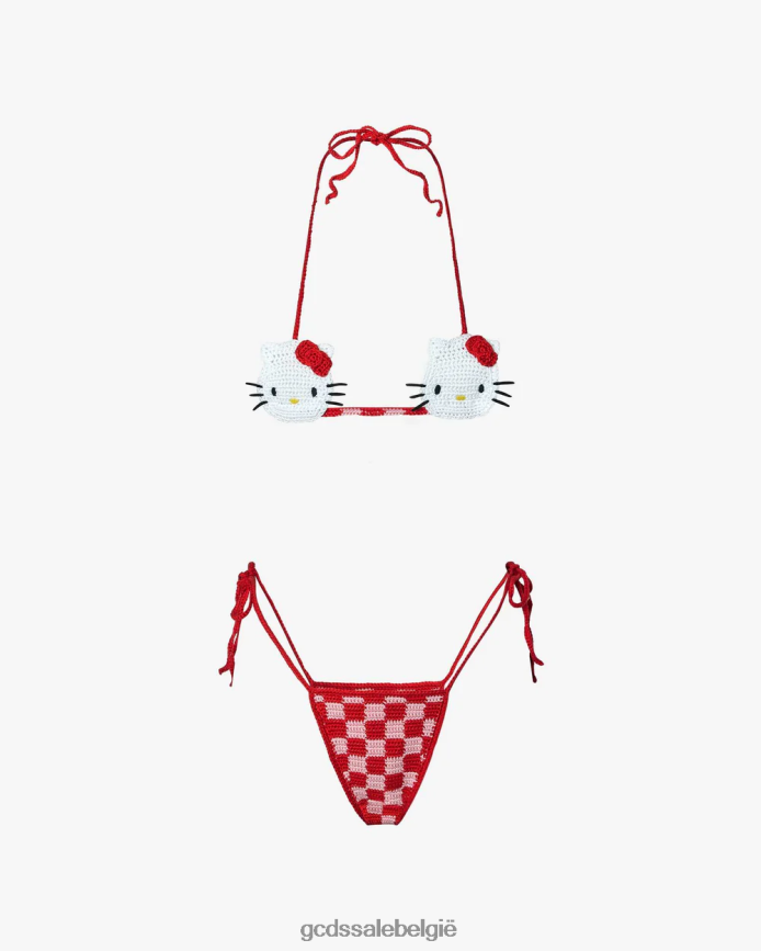 Hallo Kitty gehaakte bikini vrouwen GCDS fuchsia kleding 4600VF472