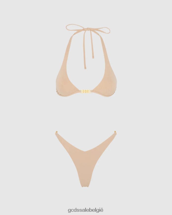 Metallic bikini met logoclip vrouwen GCDS naakt kleding 4600VF568