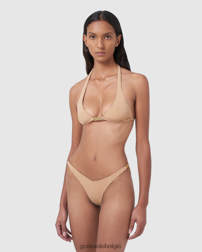 Metallic bikini met logoclip vrouwen GCDS naakt kleding 4600VF568