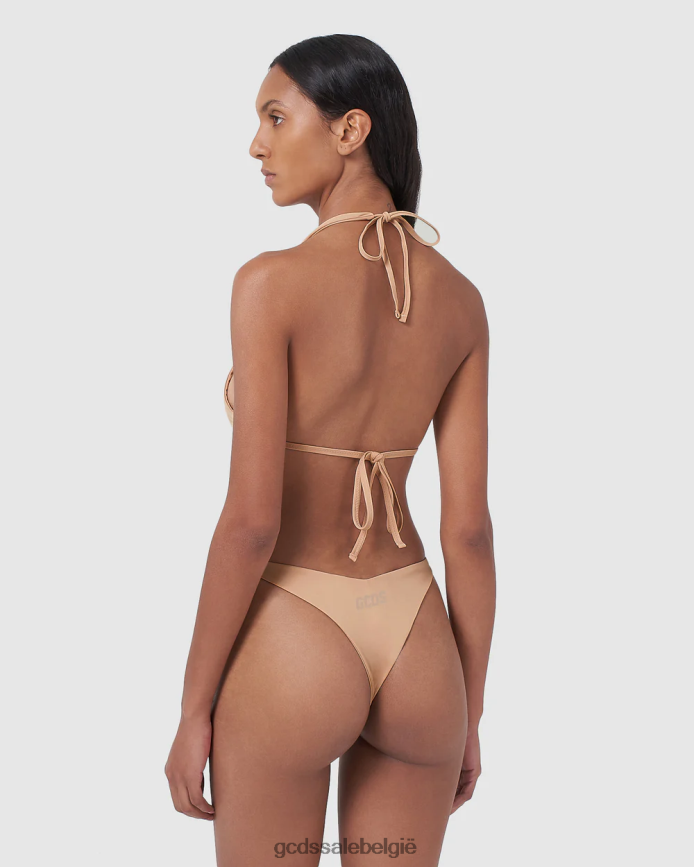 Metallic bikini met logoclip vrouwen GCDS naakt kleding 4600VF568