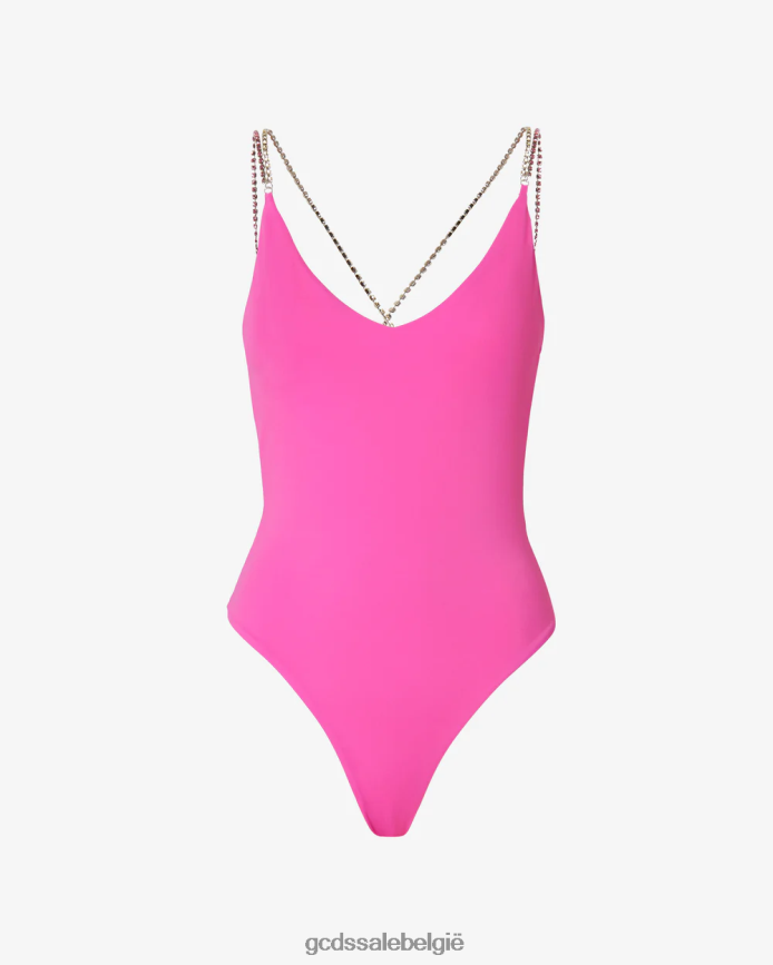 bling badpak vrouwen GCDS fuchsia kleding 4600VF476