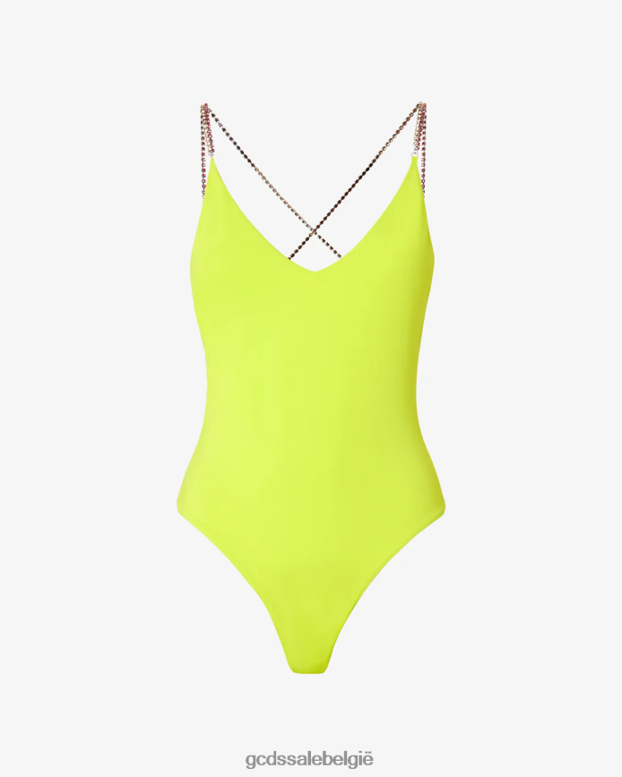 bling badpak vrouwen GCDS limoen kleding 4600VF480