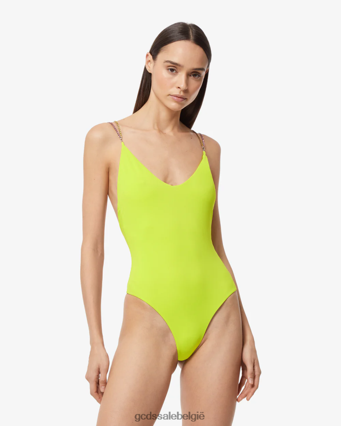 bling badpak vrouwen GCDS limoen kleding 4600VF480