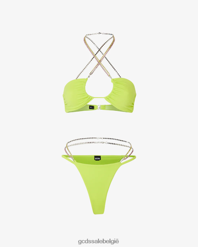 bling bikini vrouwen GCDS limoen kleding 4600VF481