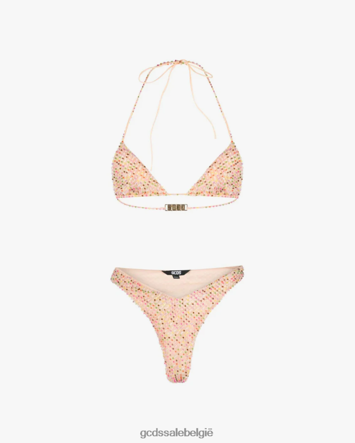 geborduurde tule bikini vrouwen GCDS veelkleurig kleding 4600VF482
