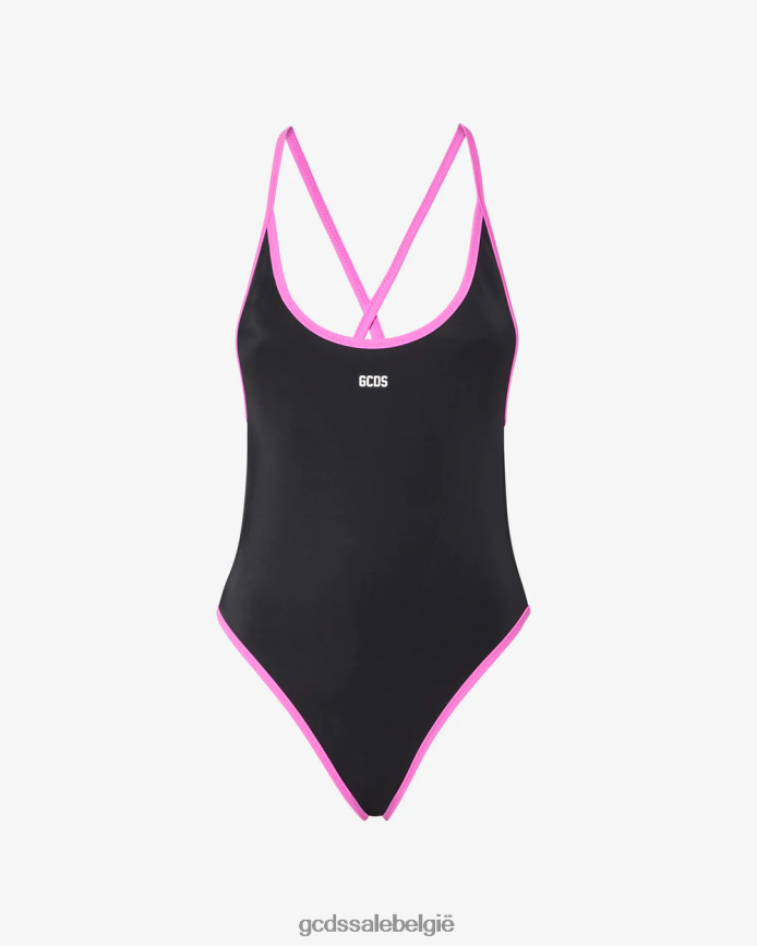 hart badpak vrouwen GCDS zwart kleding 4600VF479