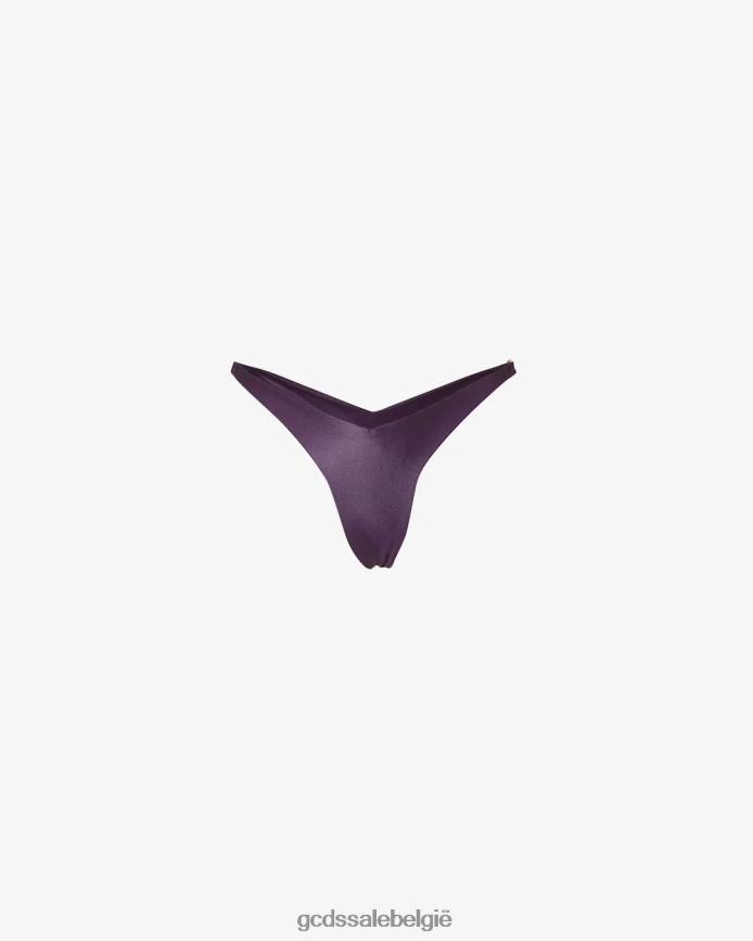 metalen logoclipslip vrouwen GCDS paars kleding 4600VF486