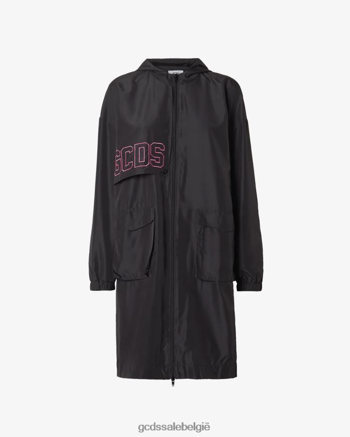 hartlange parka vrouwen GCDS zwart kleding 4600VF321