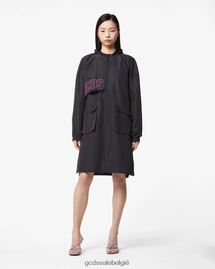 hartlange parka vrouwen GCDS zwart kleding 4600VF321