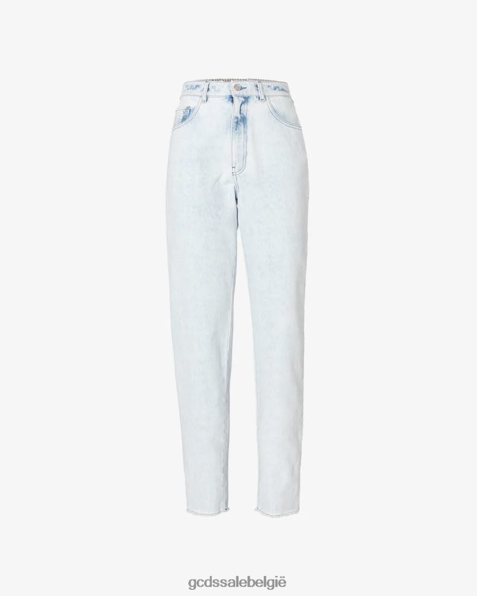 bling denim broek vrouwen GCDS gebroken wit kleding 4600VF448