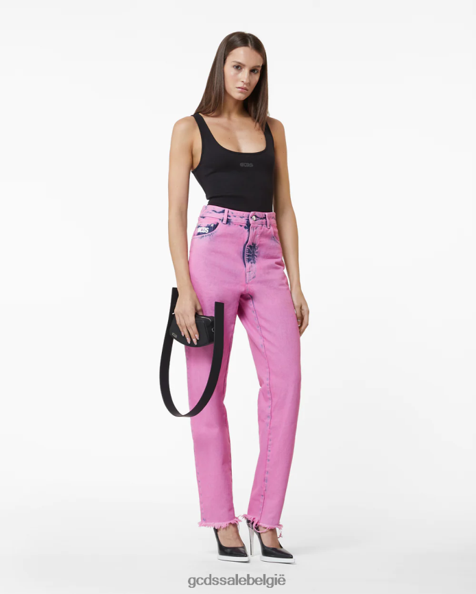 bling denim broek vrouwen GCDS roze kleding 4600VF449
