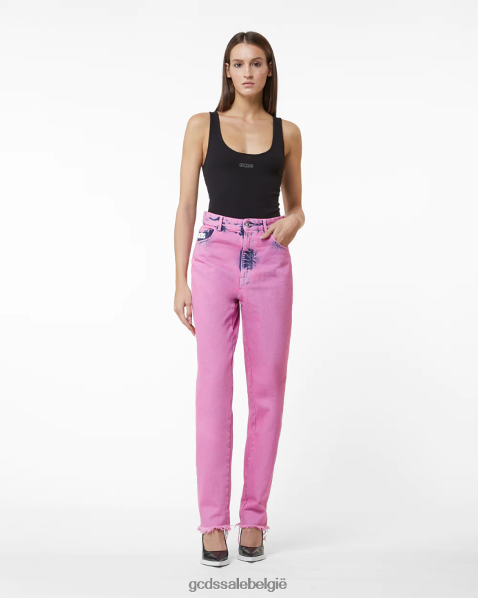 bling denim broek vrouwen GCDS roze kleding 4600VF449
