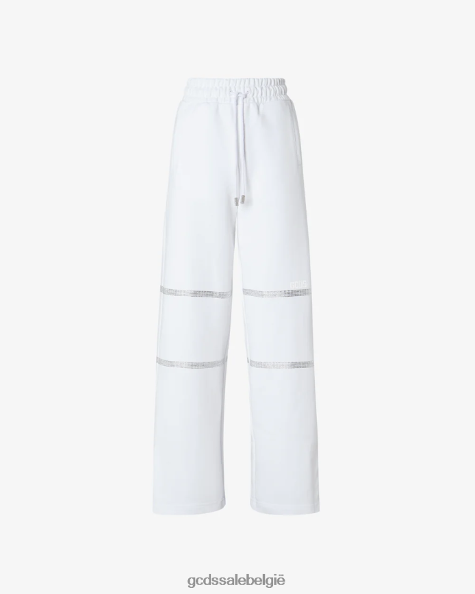 bling joggingbroek vrouwen GCDS wit kleding 4600VF450