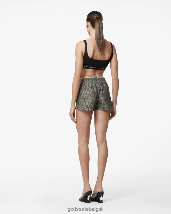 bling monogram shorts vrouwen GCDS veelkleurig kleding 4600VF460