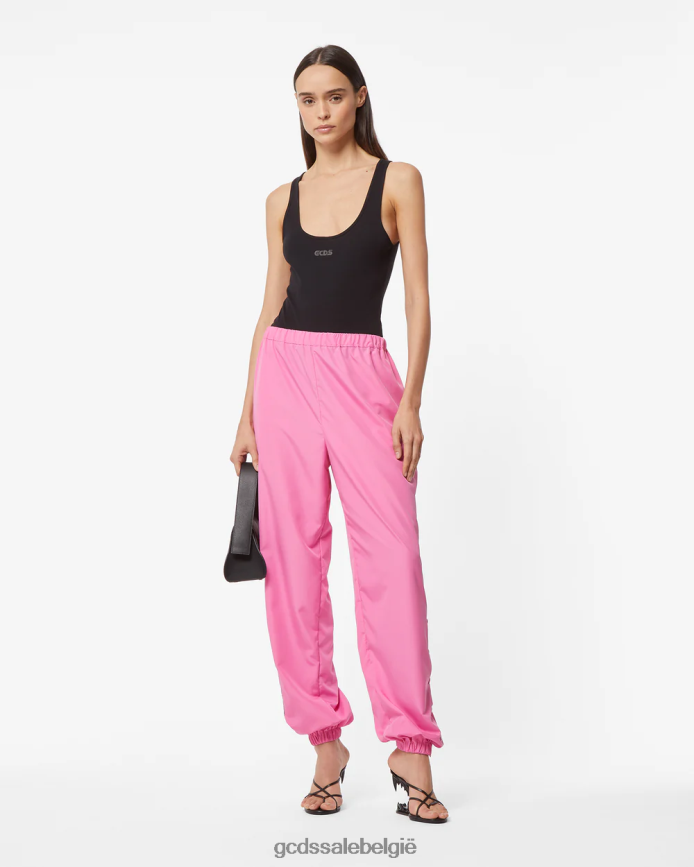 hart nylon broek vrouwen GCDS fuchsia kleding 4600VF457