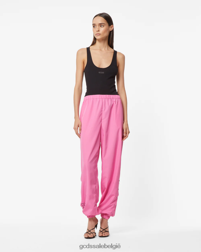 hart nylon broek vrouwen GCDS fuchsia kleding 4600VF457