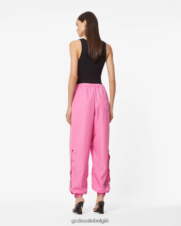 hart nylon broek vrouwen GCDS fuchsia kleding 4600VF457