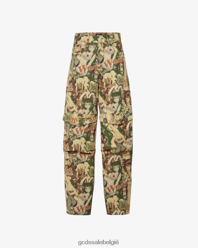 hentai cargobroek vrouwen GCDS militair groen kleding 4600VF444