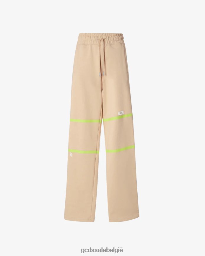 joggingbroek met lage band en logo vrouwen GCDS beige kleding 4600VF443