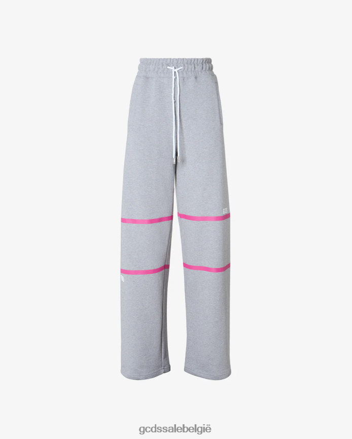 joggingbroek met lage band en logo vrouwen GCDS grijs kleding 4600VF453
