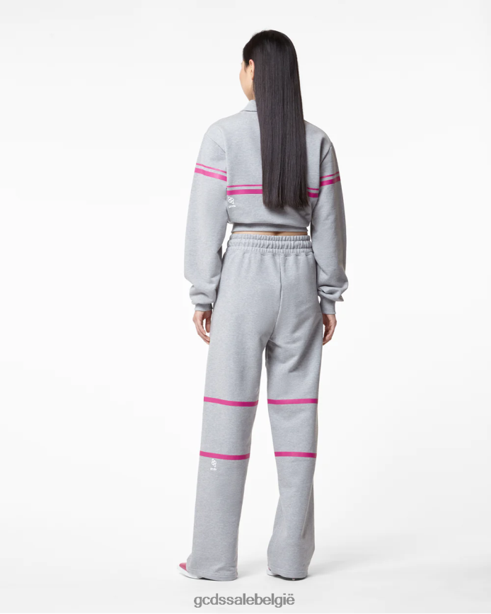 joggingbroek met lage band en logo vrouwen GCDS grijs kleding 4600VF453