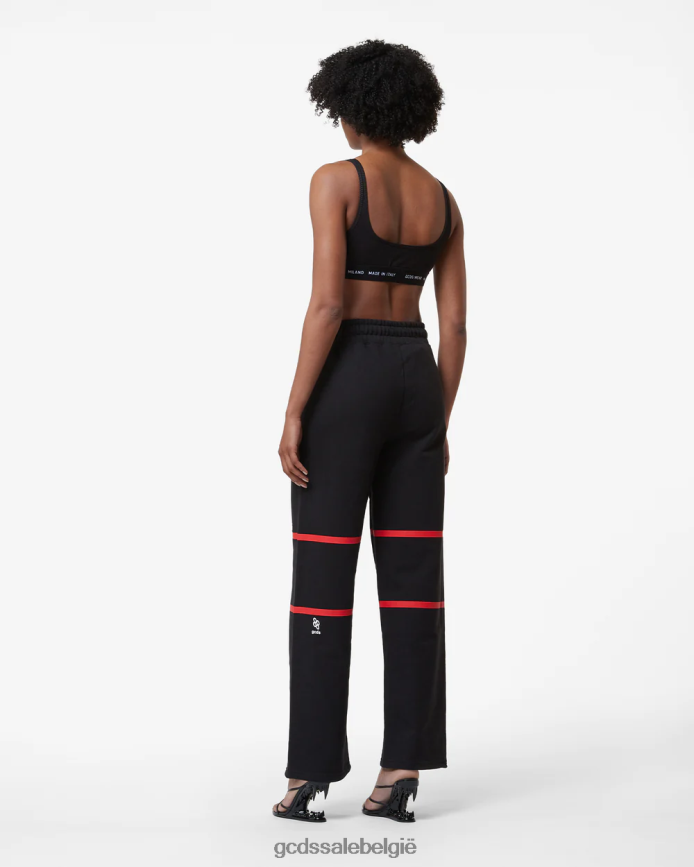 joggingbroek met lage band en logo vrouwen GCDS zwart kleding 4600VF452