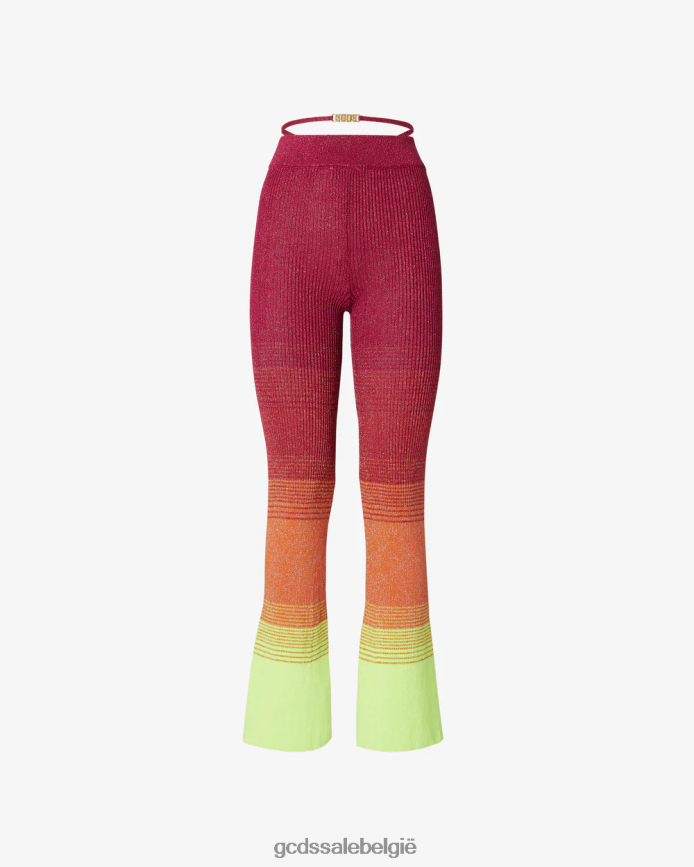 lurex degrade gebreide broek vrouwen GCDS fuchsia kleding 4600VF437