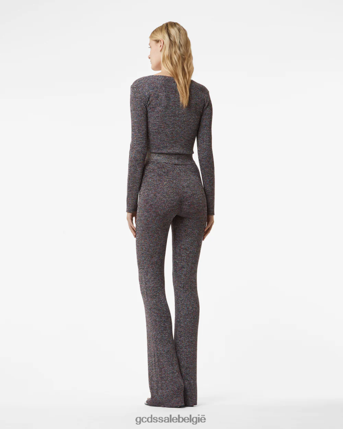 lurex gemêleerde gebreide broek vrouwen GCDS veelkleurig kleding 4600VF455