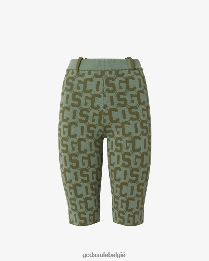 matilda monogram fietser vrouwen GCDS militair groen kleding 4600VF461