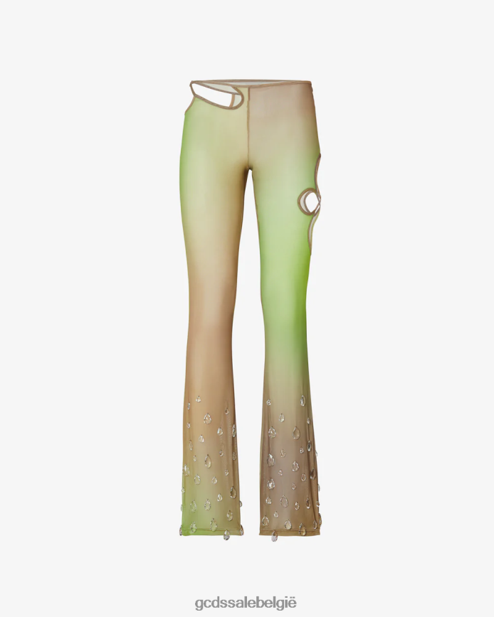 sita dropt een broek vrouwen GCDS militair groen kleding 4600VF439