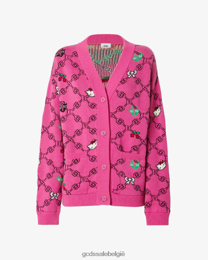Hallo Kitty jacquard vest vrouwen GCDS fuchsia kleding 4600VF336
