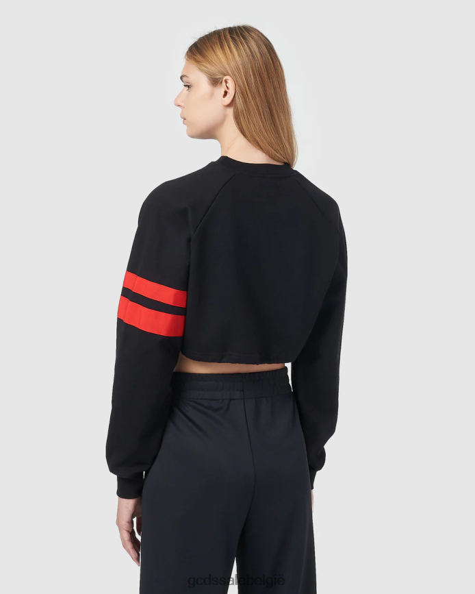 cropped ronde hals met logo vrouwen GCDS zwart kleding 4600VF561