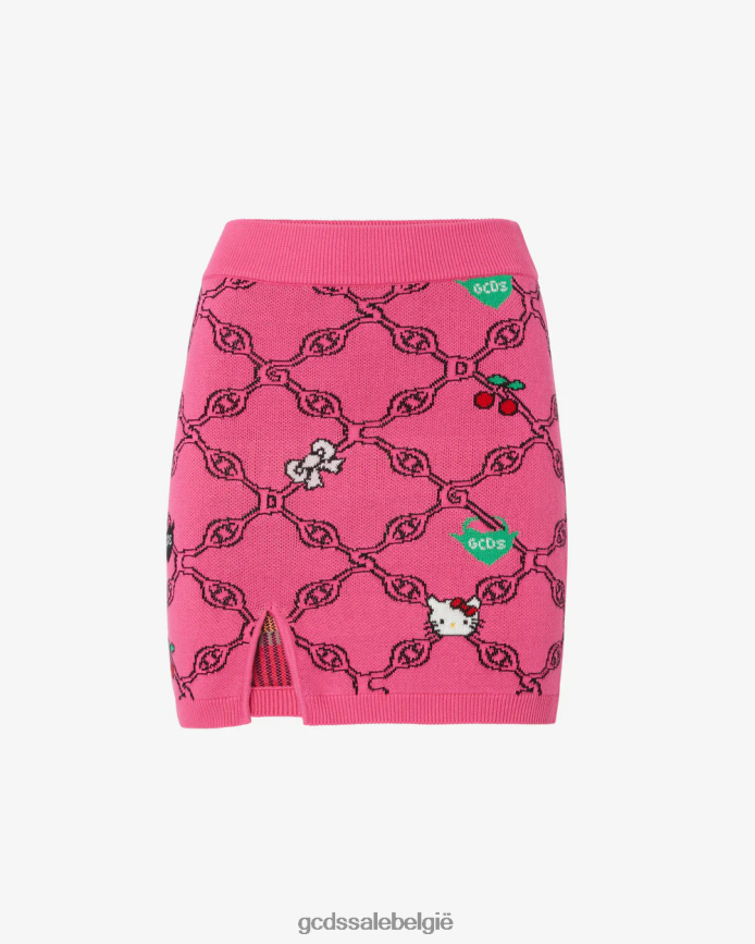 Hallo Kitty jacquard rok vrouwen GCDS fuchsia kleding 4600VF429