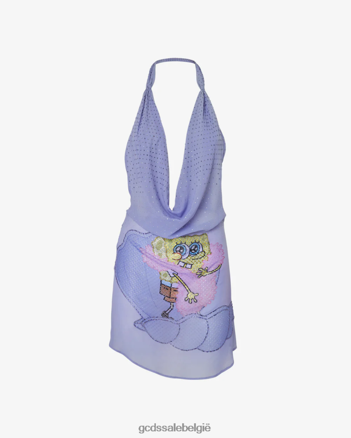 Mini-jurkje van Spongebob vrouwen GCDS lila kleding 4600VF408