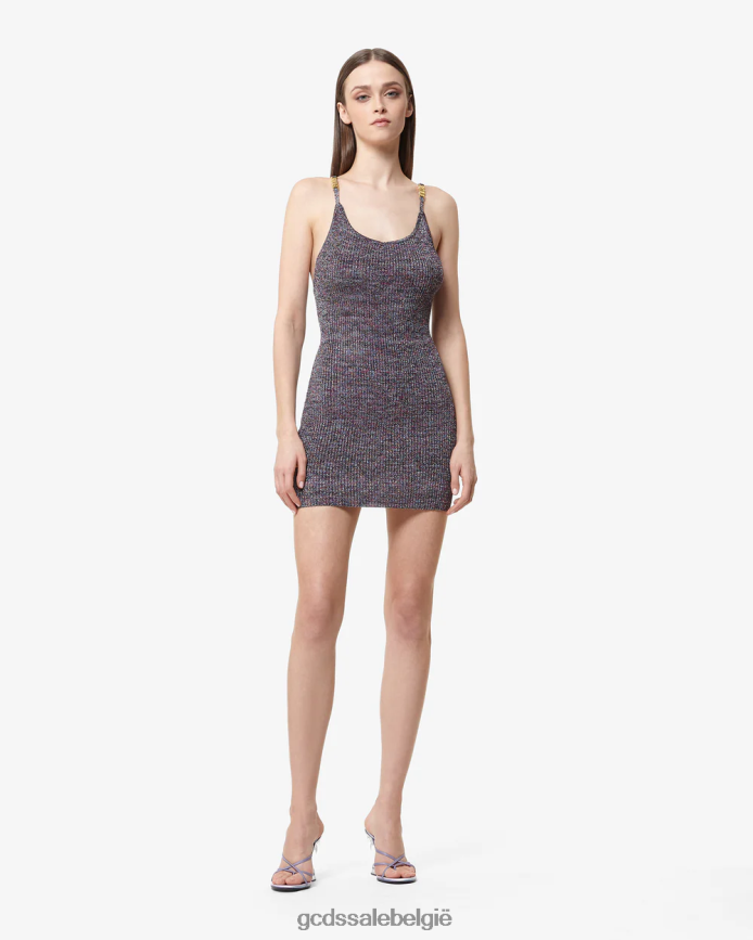 Mini-tankjurk van lurex-melange vrouwen GCDS veelkleurig kleding 4600VF421