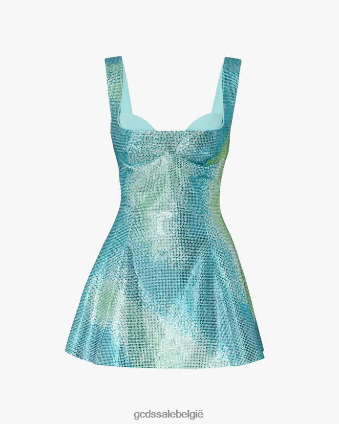 degraderen kristallen mina jurk vrouwen GCDS veelkleurig kleding 4600VF420