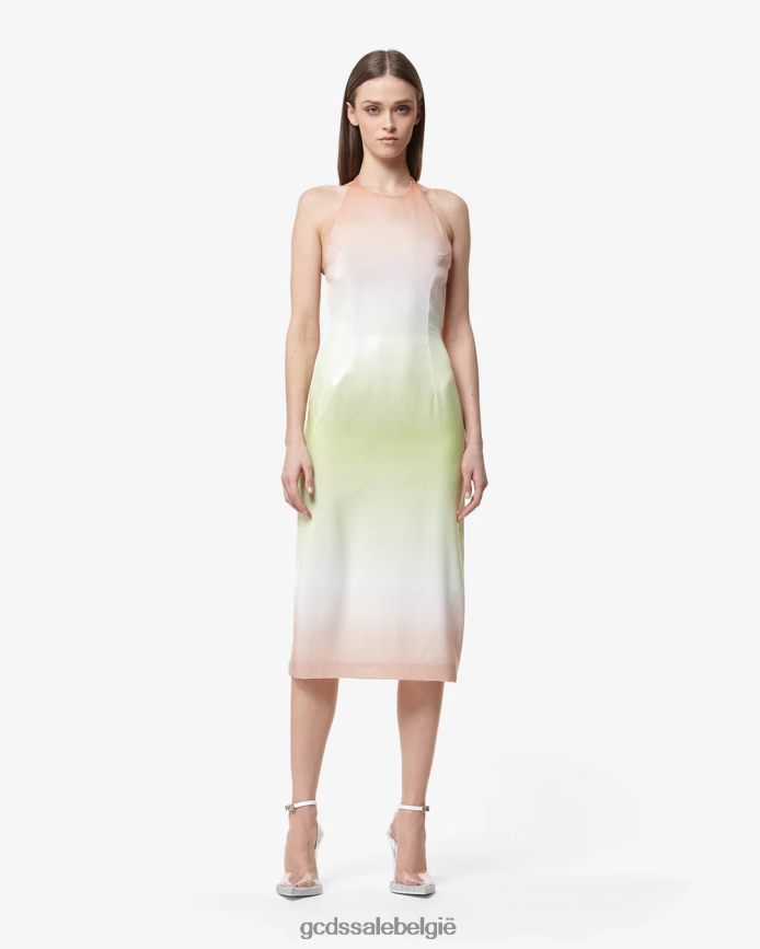 degraderen pailletten lange jurk vrouwen GCDS veelkleurig kleding 4600VF418