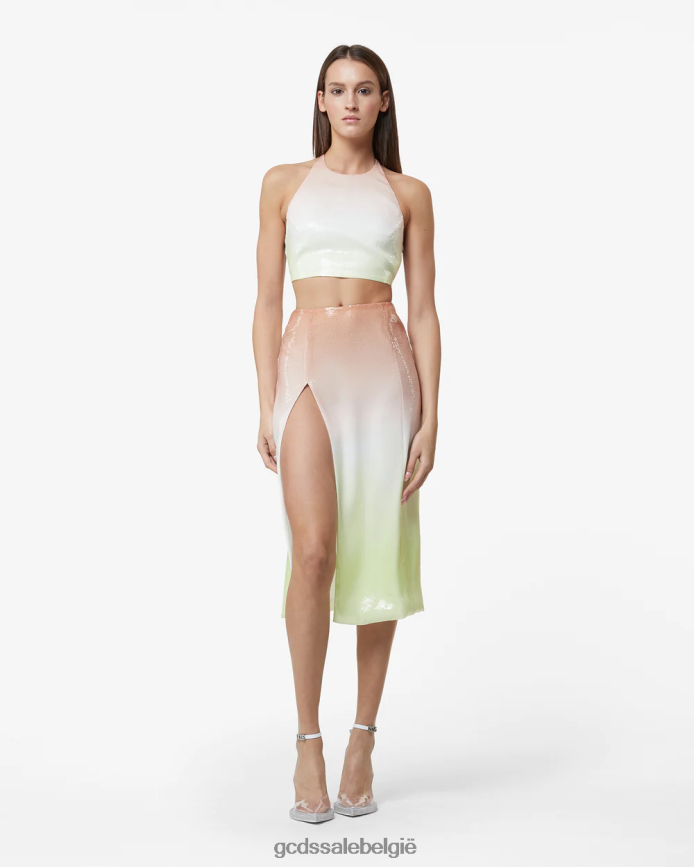 degraderen pailletten lange rok vrouwen GCDS veelkleurig kleding 4600VF419