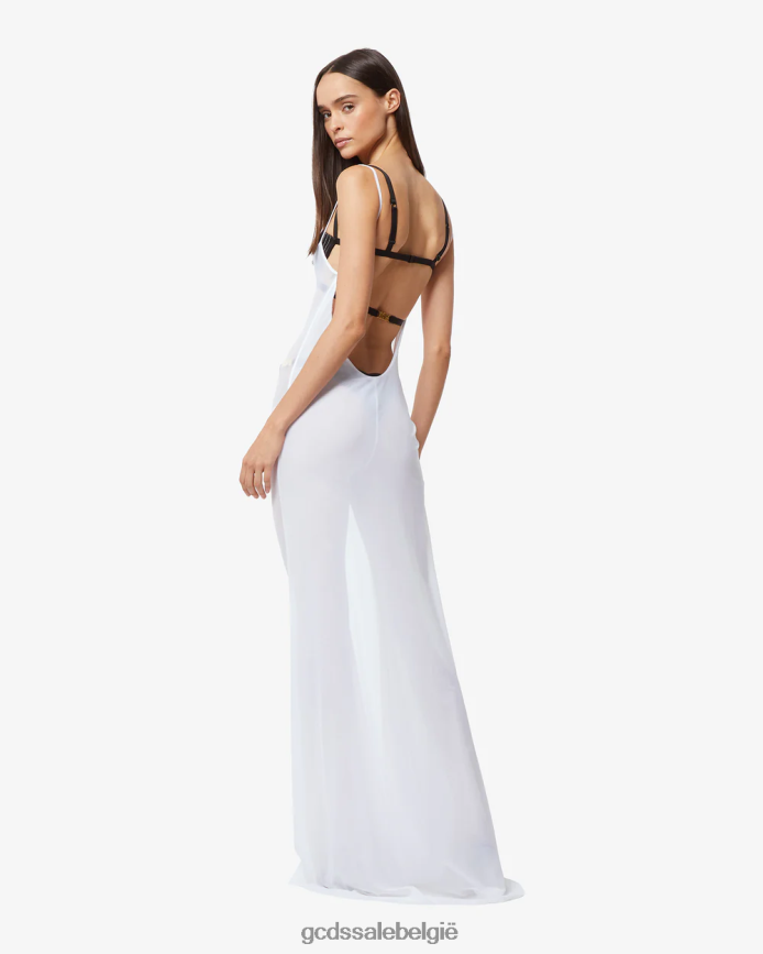 doorzichtige jurk vrouwen GCDS wit kleding 4600VF398